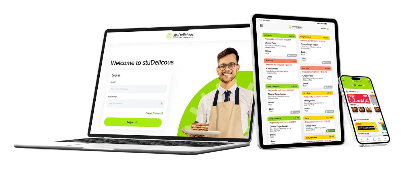 stuDelicious across laptop, tablet and phone